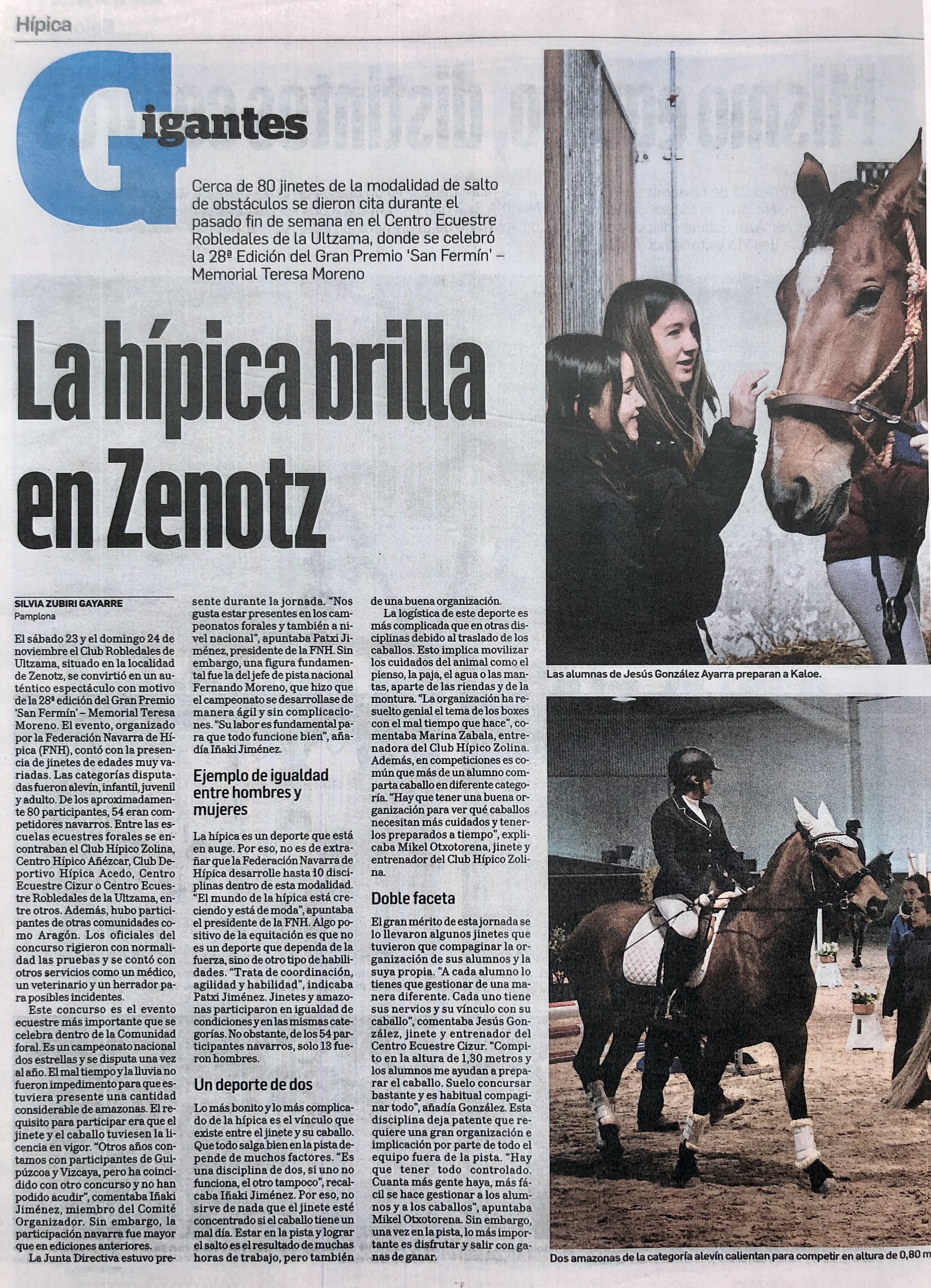 Gran Edición del concurso de Saltos San Fermín memorial Teresa Moreno